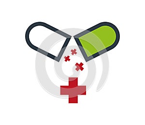 Drug Capsule Icon Design