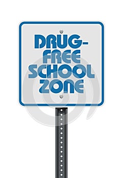 Drug Free School Zone sign 2