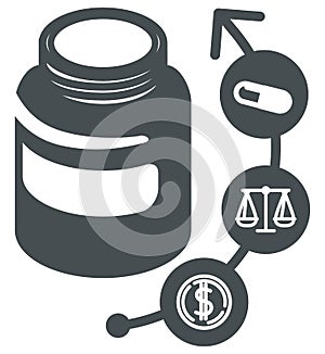 Drug Pricing and Lawsuits Illustration