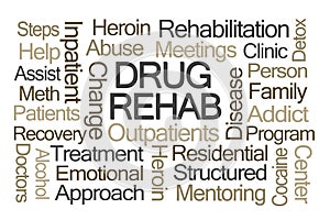 Drug Rehab Word Cloud photo
