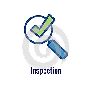 Drug Testing and Process Icon Vector Graphic w Rounded Edges