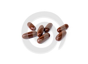 Drug on white background, healthy care