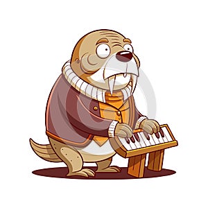 Drugged Walrus Playing the Piano