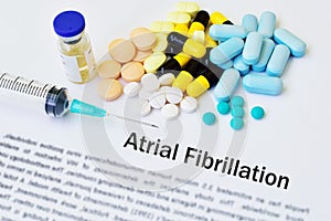 Drugs for atrial fibrillation disease treatment photo