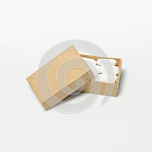 Drugs brufen cardboard Box isolated on a White background