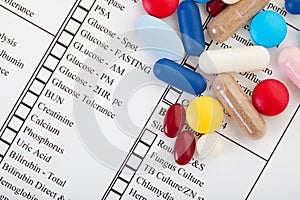 Drugs on Medical Requisition Form