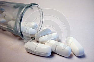 Drugs in opened prescription bottle