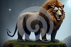 druid lion, antropomorphic