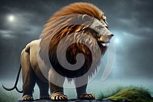 druid lion, antropomorphic