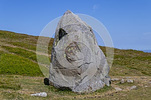 The Druid\'s Circle, or Meini Hirion in Welsh, above Penmaenmawr, Gwynedd, Wales, UK