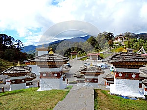 Druk Wangyal Chortens at Dochula Pass, Bhutan