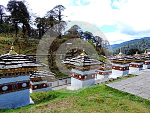 Druk Wangyal Chortens at Dochula Pass, Bhutan