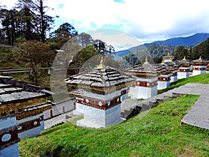 Druk Wangyal Chortens at Dochula Pass, Bhutan