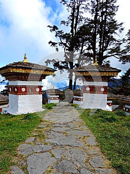 Druk Wangyal Chortens at Dochula Pass, Bhutan