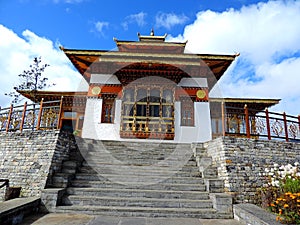 Druk Wangyal temple at Dochula Pass, Bhutan photo