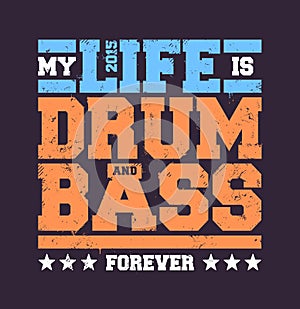 Drum & Bass Typography