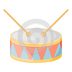 Drum colorful icon