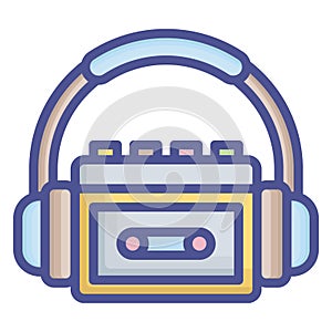 Drum, drum beating Line Style vector icon which can easily modify or edit