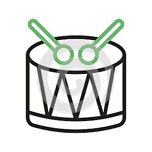 Drum icon vector image.