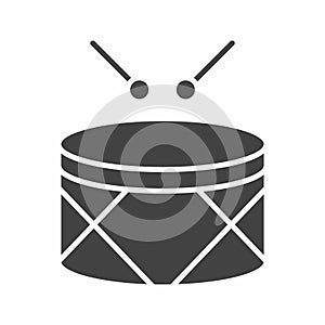 Drum icon vector image.