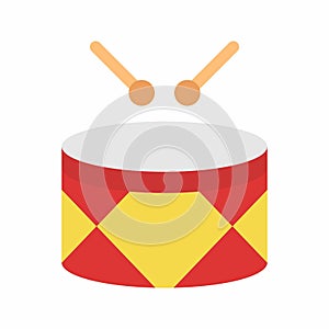 Drum icon vector image.
