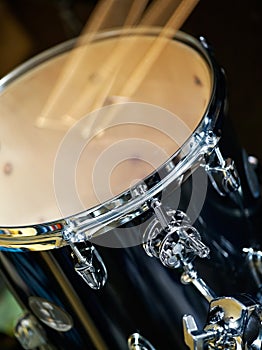 Drum kit in action