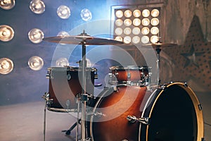 Drum-kit, drum-set, percussion instrument, drumkit photo
