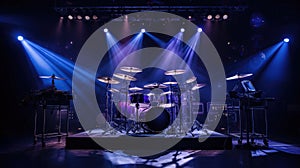 The Drum Set Steals The Spotlight On The Stage