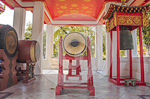 The drum in the Sisomdet Pavilion at the Marble Temple