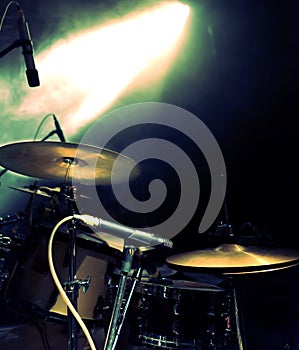 Drum and concerts lights photo
