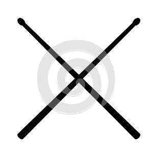 Drum sticks icon on white background. flat style. Drumsticks icon for your web site design, logo, app, UI. drum sticks symbol.