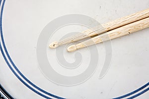 Drum Sticks Prepared For Playing