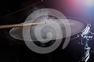 The drum sticks and snare drum