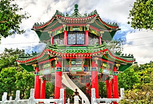 Drum Tower at National Revolutionary Martyrs Shrine in Taipei, Taiwan