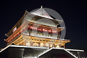 Drum Tower of Xi`an, downtown Xi`an was erected in 1380. Shaanxi