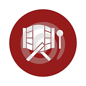 Drumbeat Isolated Vector icon which can easily modify or edit