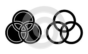 Drummer circle linear icon vector, black and white version