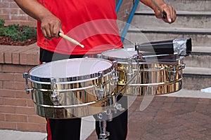 Drummer Playing Drums