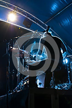 Drummer silhouette