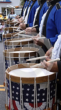 Drummera in a marching band