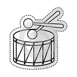 Drump instrument isolated icon