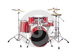 Rossi drums kit su uno sfondo bianco.