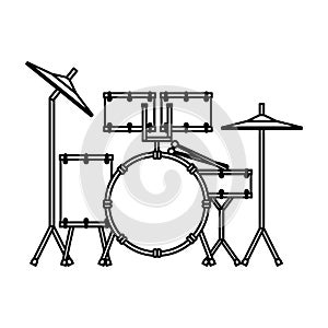 drums battery isolated icon