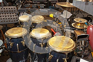 drums, bells, instruments for a symphony orchestra, musical instruments