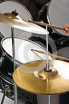 Drums and cymbal photo