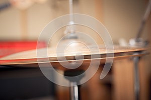 Drums detail in studio