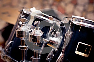 Drums detail in studio