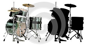 Drums Vector Illustration photo