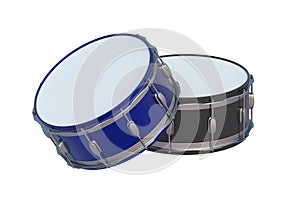Drums isolated on white background