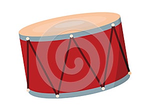 Drums and percussion vector flat illustrations isolated over white background, music instruments shop